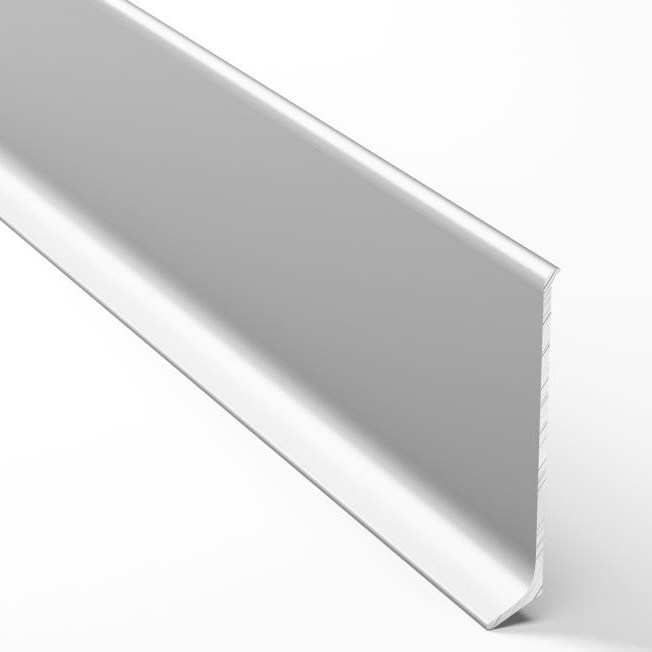 Плинтус алюминиевый Bonkeel ПЛ80 серебро люкс 2500×78,5×11,2 Плинтус алюминиевый Bonkeel ПЛ80 серебро люкс 2500×78,5×11,2